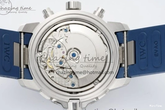 MIROTIME 0206 Attractive Aquatimer Chrono SS RSF 1:1 Best Edition Blue Dial on Blue Rubber Strap A 7056